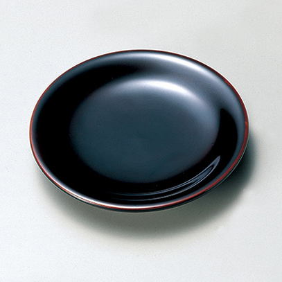 銘々皿 溜/古代根来 5枚セット 木製 漆塗り 12-06003/06004 漆器の井助