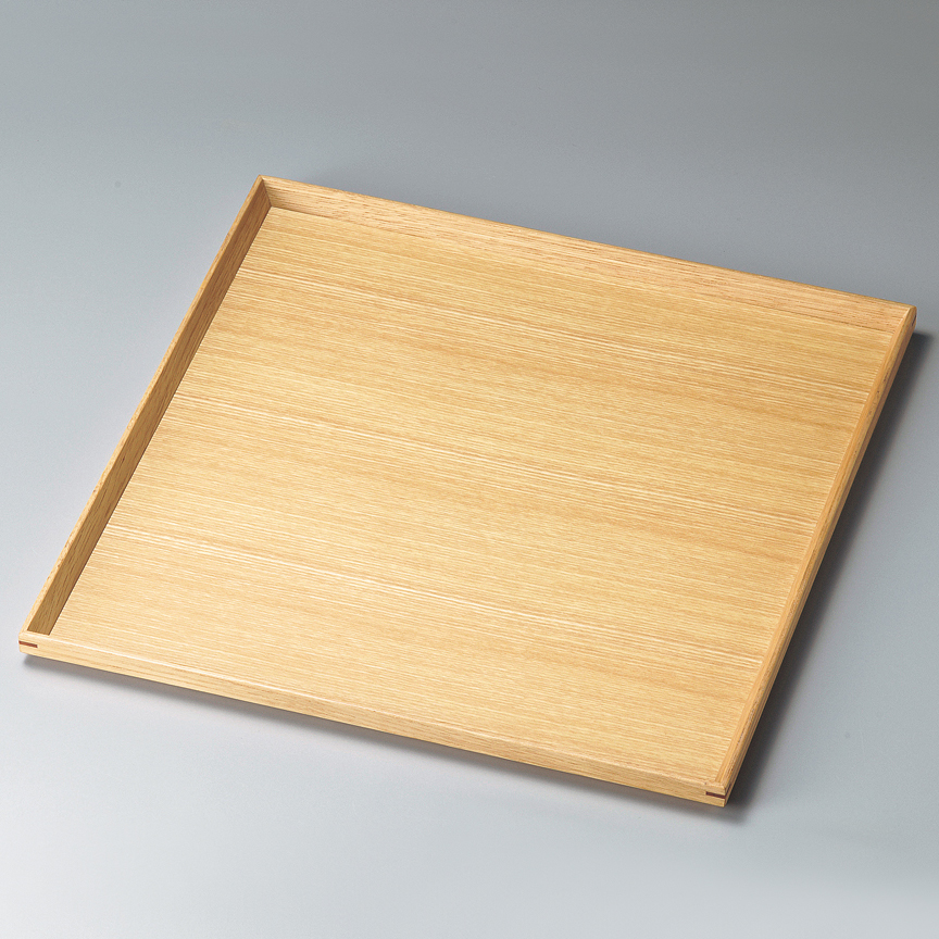 角盆 8.5 白木塗 木製 12-10603 漆器の井助