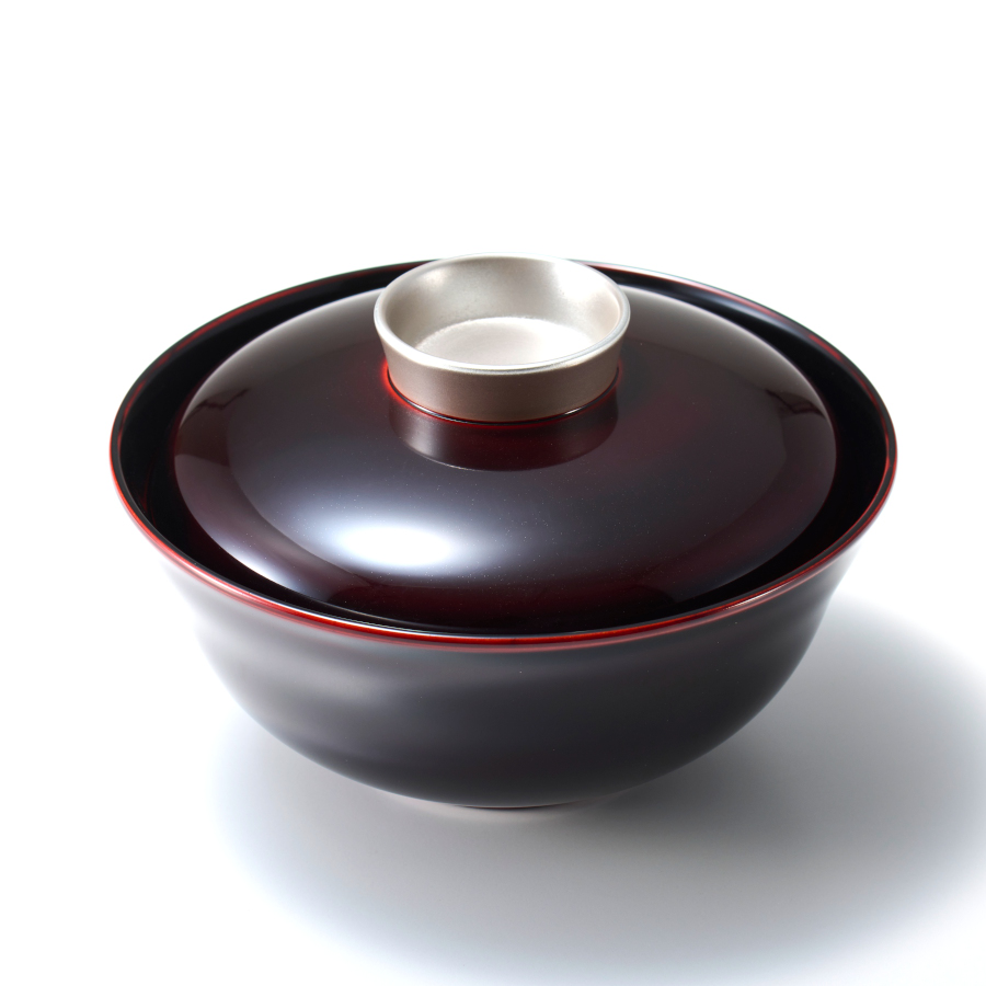 ペア椀 金銀 漆塗り ペアの蓋付きのお椀 12-03702 漆器の井助