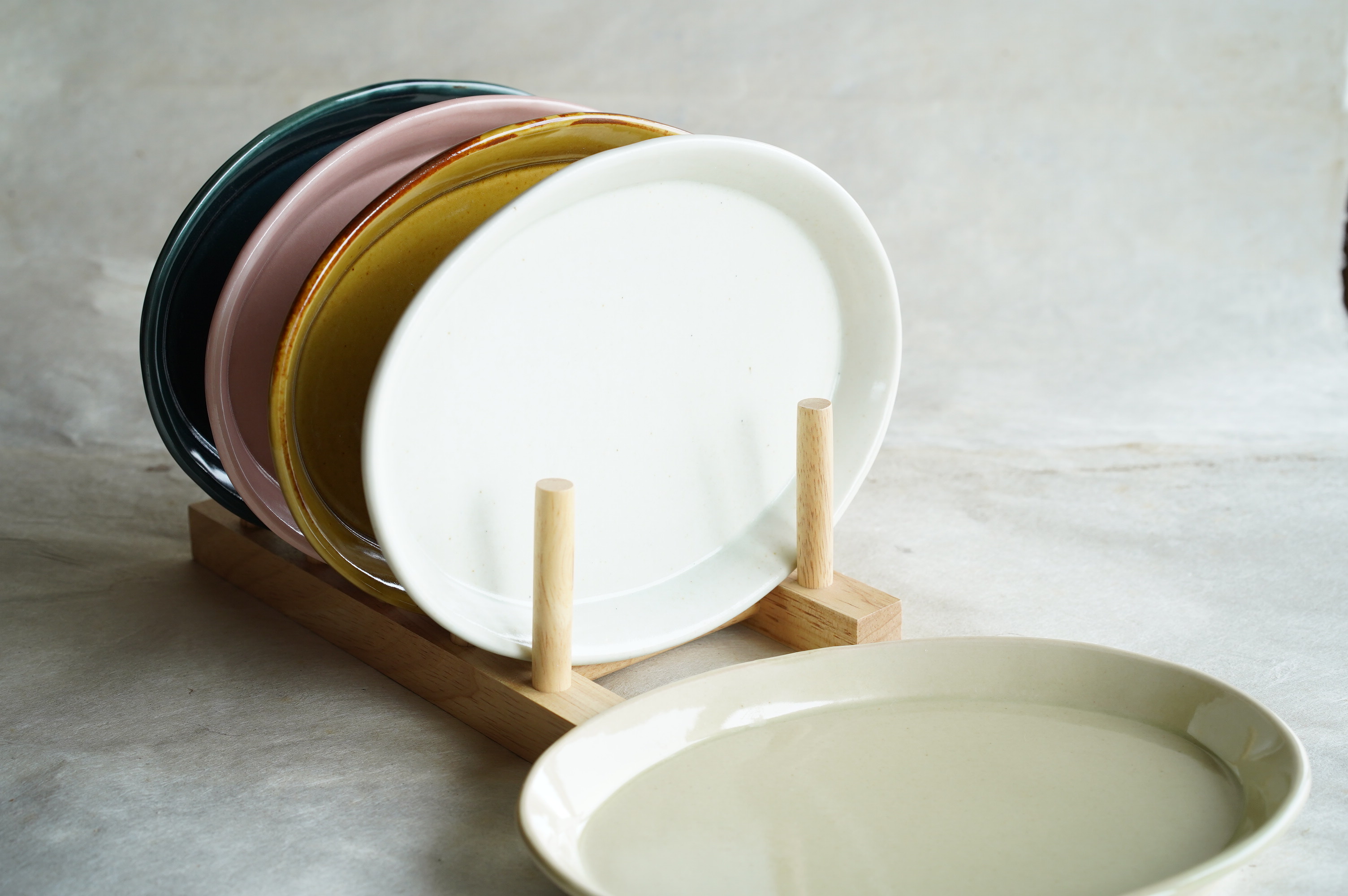 阿部春弥 牡丹文豆皿