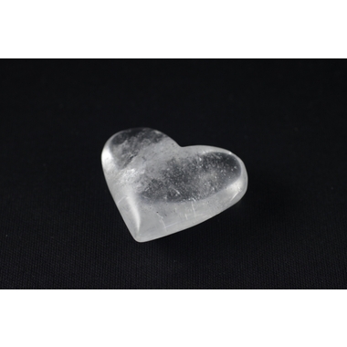 ハート型水晶磨き石 39g 天然石販売 名取貴石 天然石・国産原石の