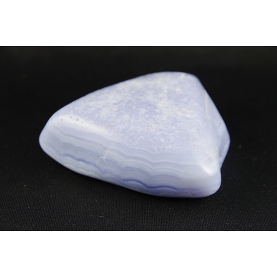 ブルーレースアゲート 原石磨き401g 天然石販売 名取貴石 天然石