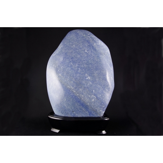 ブルーアベンチュリン原石丸磨き 置き石4．2kg 天然石販売 名取貴石