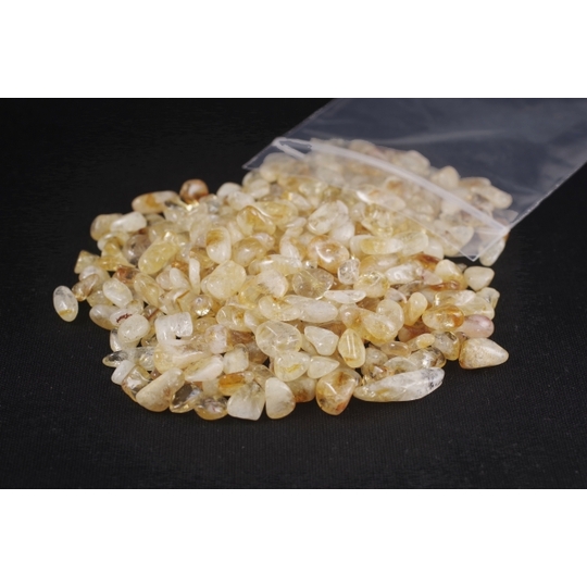 多用途天然石 シトリンさざれ石 詰め合わせ 名取貴石 天然石・国産原石