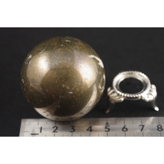 パイライト（黄鉄鉱）丸玉48mm 天然石販売 名取貴石 天然石・国産