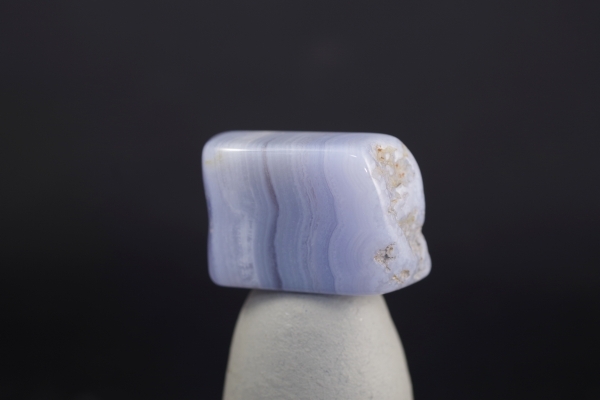 ブルーレースアゲート 原石磨き21g 天然石販売 名取貴石 天然石