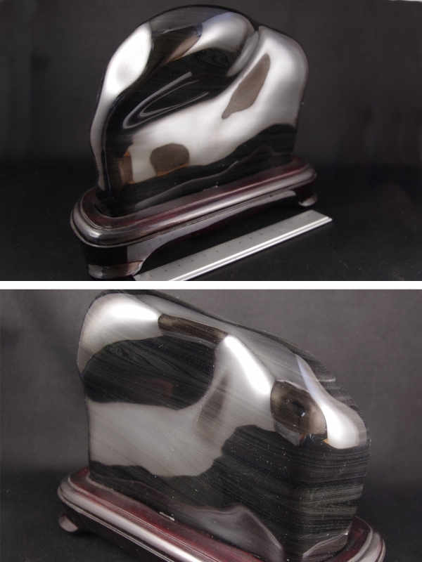 黒曜石（オブシディアン）鑑賞石3．0kg 天然石販売 名取貴石