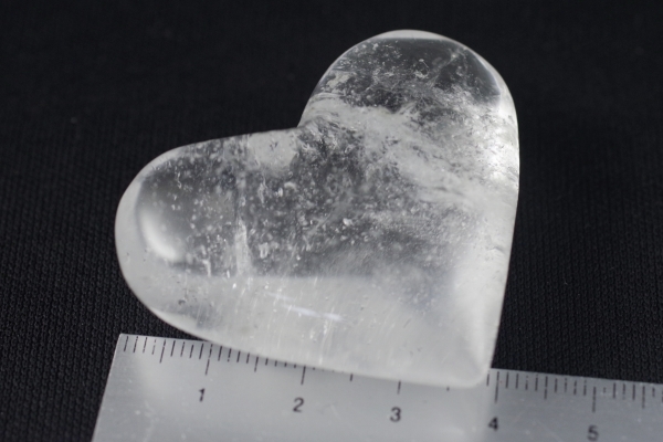 ハート型水晶磨き石 39g 天然石販売 名取貴石 天然石・国産原石の