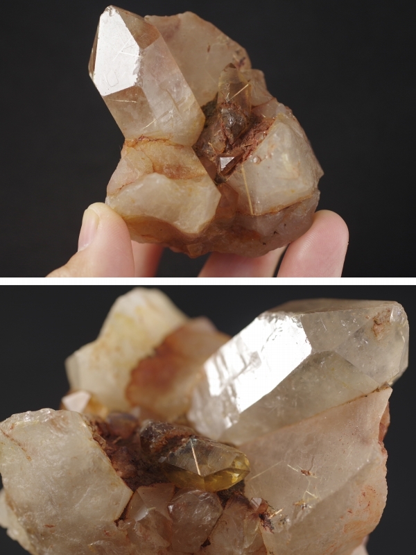 ルチルクォーツ クラスター239g 天然石販売 名取貴石 天然石・国産