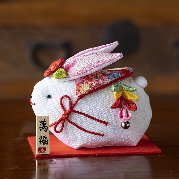 2023年 干支卯迎春飾り カタログ 販売 石川紙業 【ちりめん細工 和紙