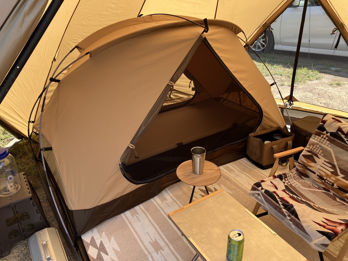 レビュー】TCルーテントソロの大きさ・広さ感をチェック！一人＋αが