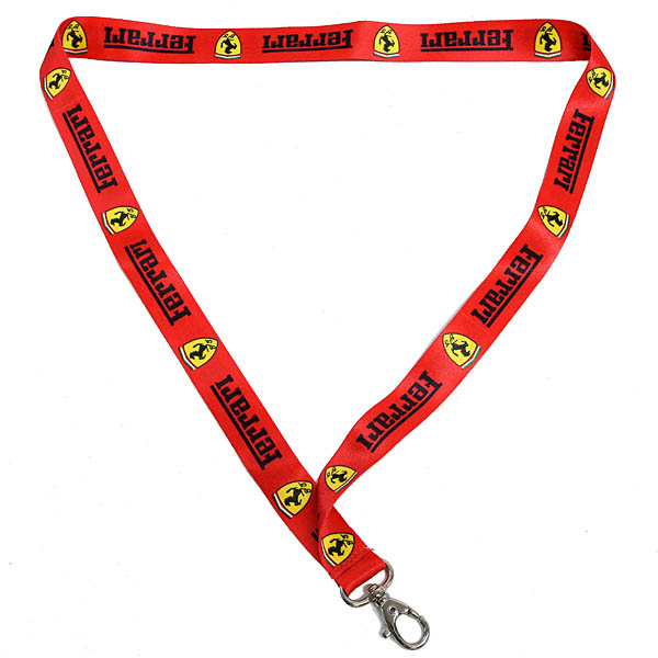 Ferrari純正ネックストラップ(ロゴ&SF) : イタリア自動車雑貨店