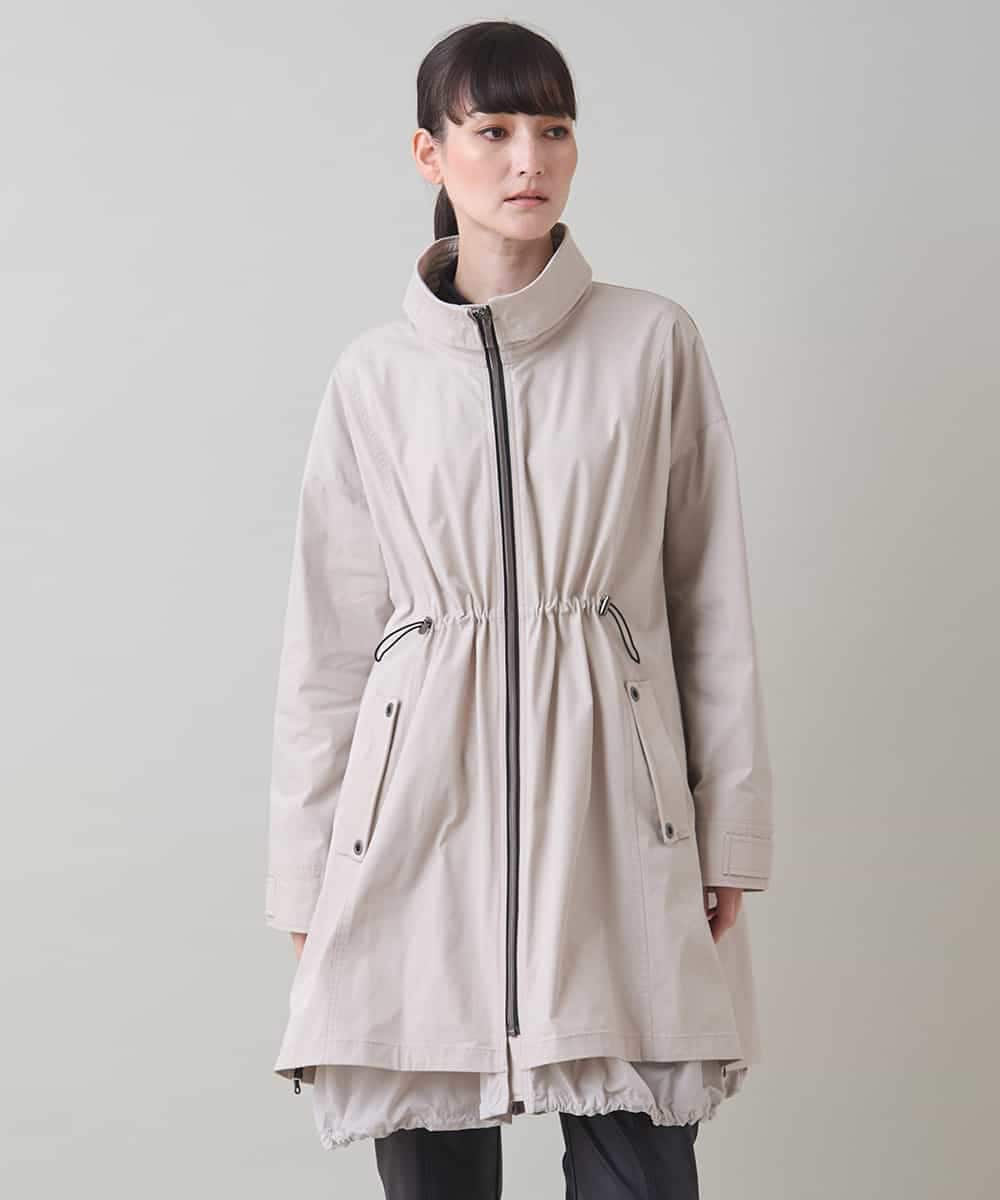 レイヤード風デザインタフタコート/洗える(その他のコート・ブルゾン