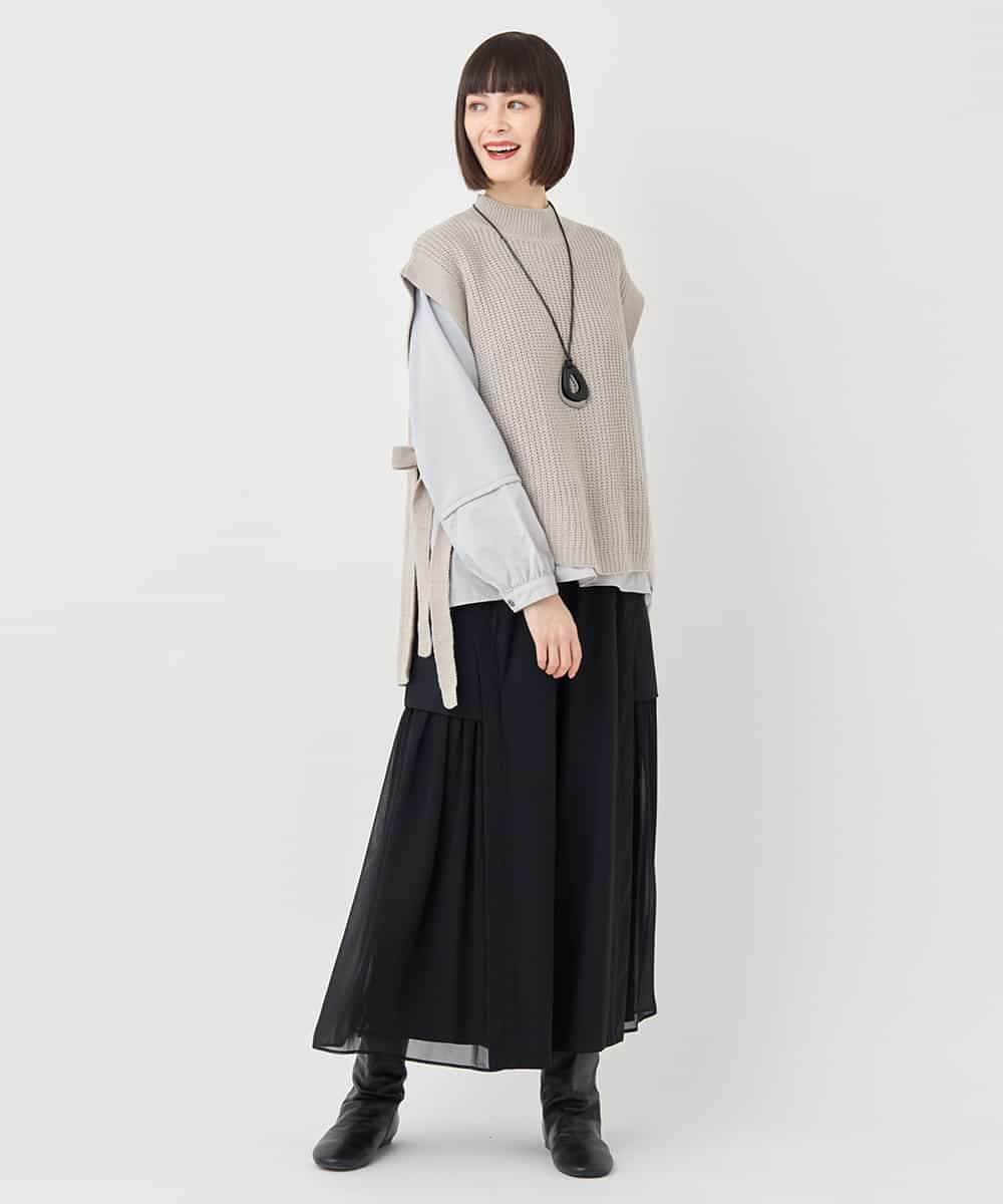 ボトルネックニットジレ /洗える(ベスト・ジレ) | HIROKO BIS(ヒロコ