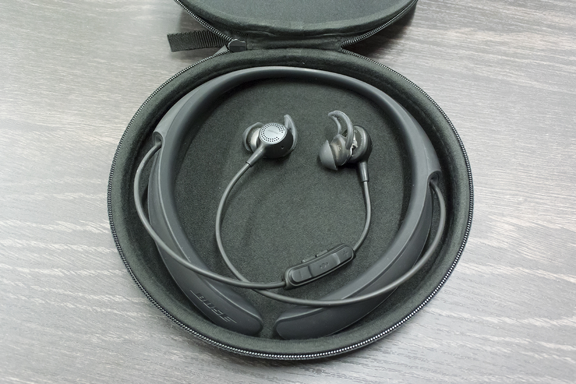 可変ノイズキャンセル機能搭載ネックバンド型Bluetoothイヤホン「BOSE