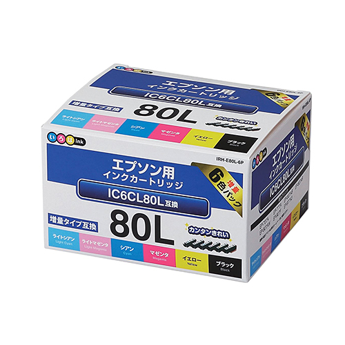 エプソンIC6CL80L互換インクカートリッジ | いろはインク