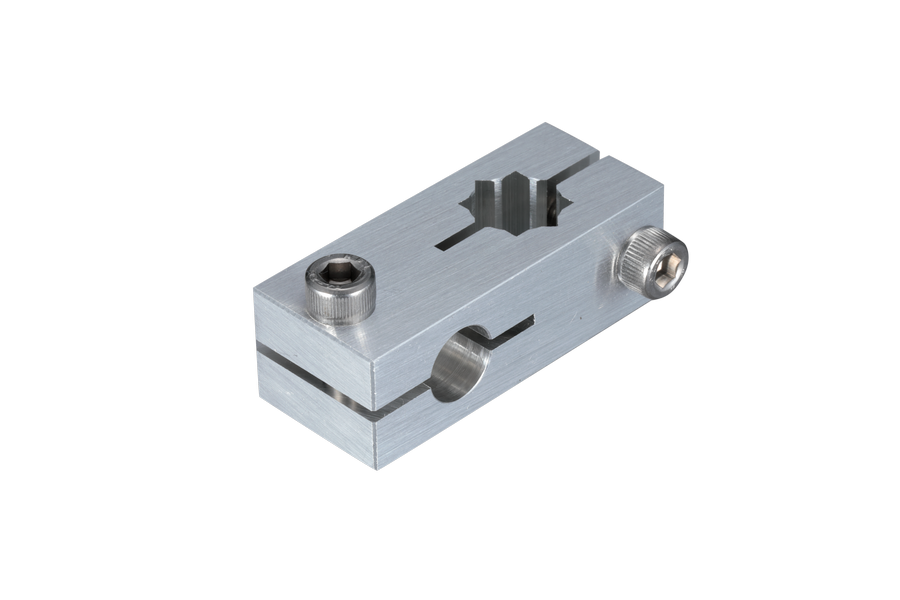 センサブラケット XY固定ジョイント (丸-角シャフト用) フレキシブル