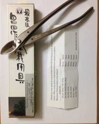 No.8061 白染め反り刃又枝切(大) - Bonsai Network Japan