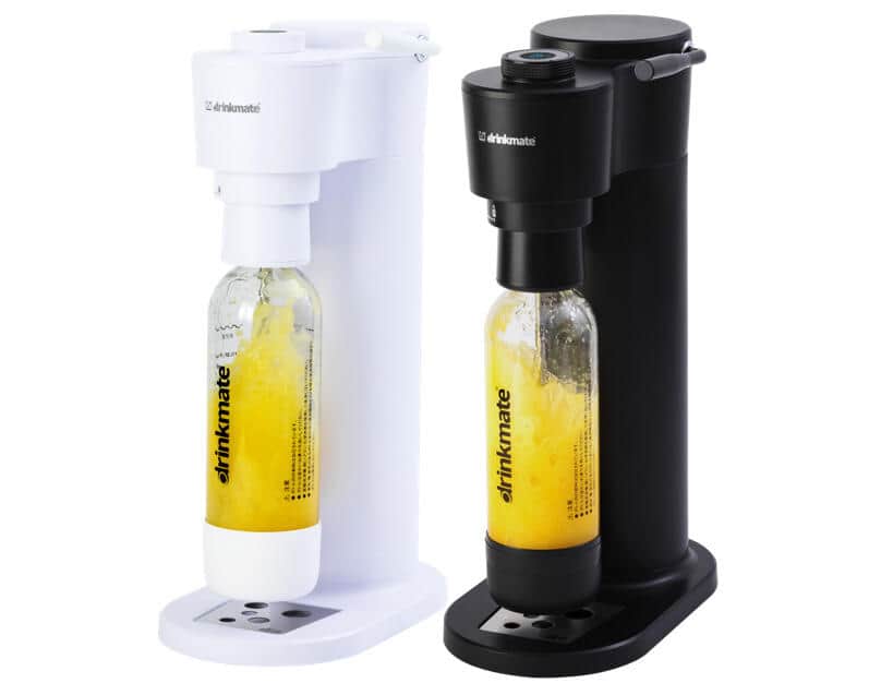 ジュースや気の抜けたビールにも炭酸注入 「drinkmate」充電モデル: J