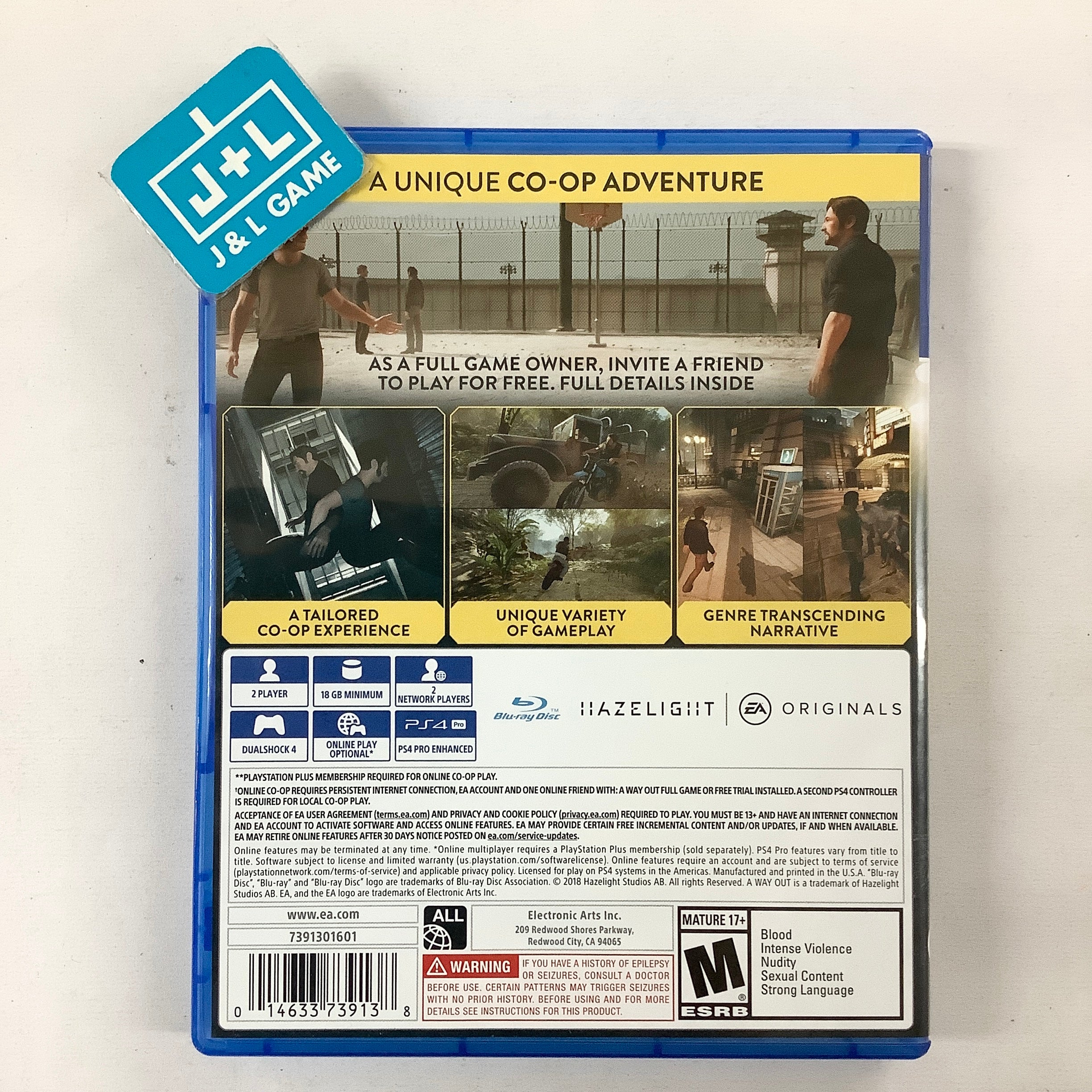 A Way Out - (PS4) PlayStation 4 [Pre-Owned] | J&L Game