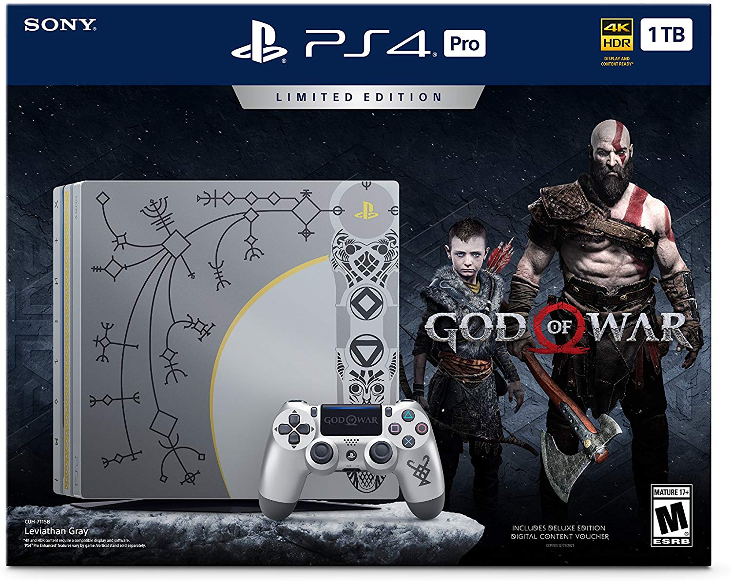 Sony PlayStation 4 Pro 1TB Limited Edition Console - God of War