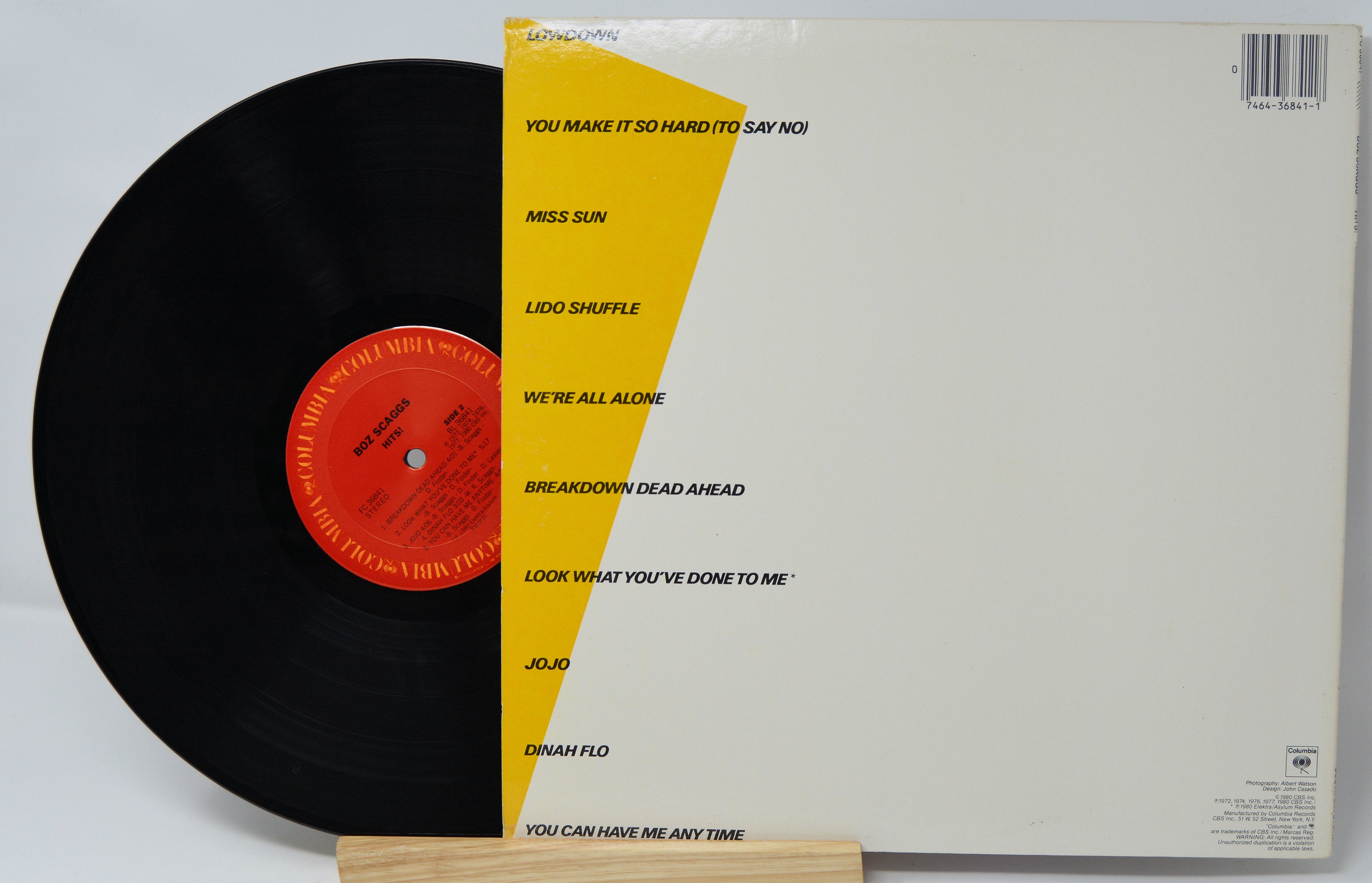 Boz Scaggs - Hits, Best of, Vinyl Record Album LP, UPC