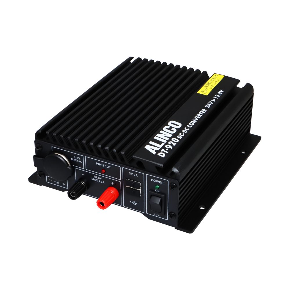 ALINCO】DC/DCコンバーター 24V→12V 20A DT-920 | 株式会社ジェット
