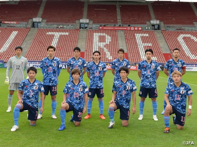 SAMURAI BLUE 10月の国際親善試合のサイン入りユニフォームを展示｜JFA