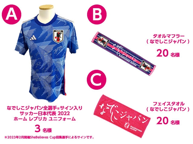 JFA女子サッカーデー記念！なでしこジャパンのサイン入りユニフォーム