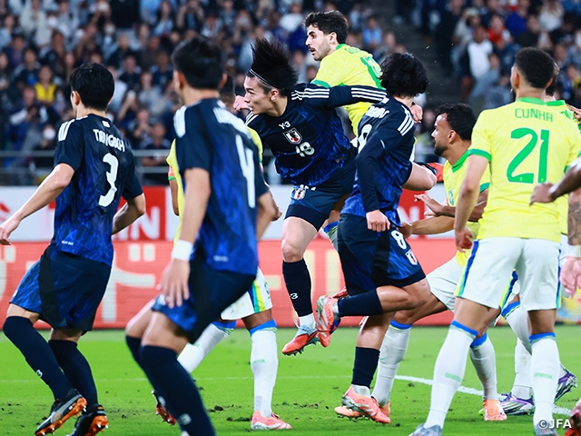 Match Report】SAMURAI BLUE、後半の3得点でブラジル代表に逆転、14戦