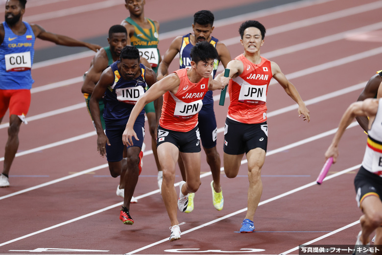 東京オリンピック】男子4×400mリレー決勝・伊東利来也／川端魁人／佐藤