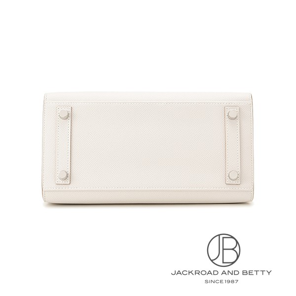 バーキン25 セリエ 外縫い グリパール ライトグレー ホワイト