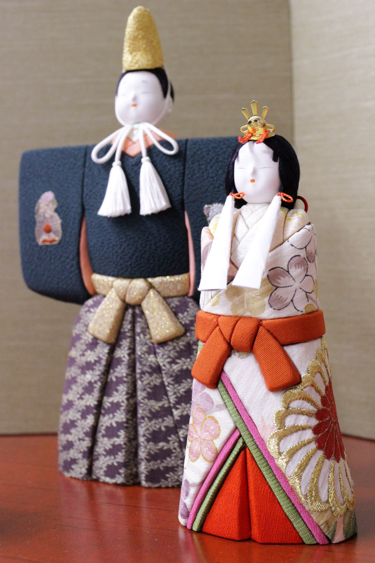 雛人形 おひなさま 木目込み 野村嘉光 春かすみ 正絹 深緑十二支 一式