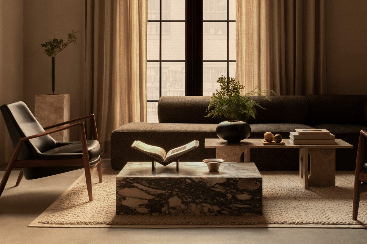 在庫限り 50%OFF】MENU キャンドルホルダーチャンク マーブル Lサイズ