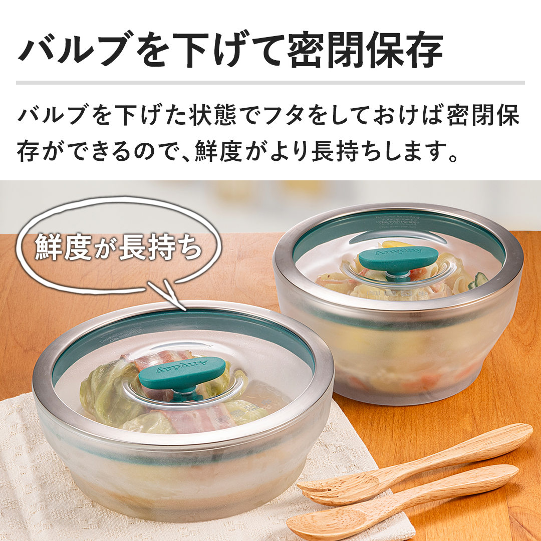 マイヤー キッチン用品 Anyday（エニディ）耐熱ガラスボウル2点セット
