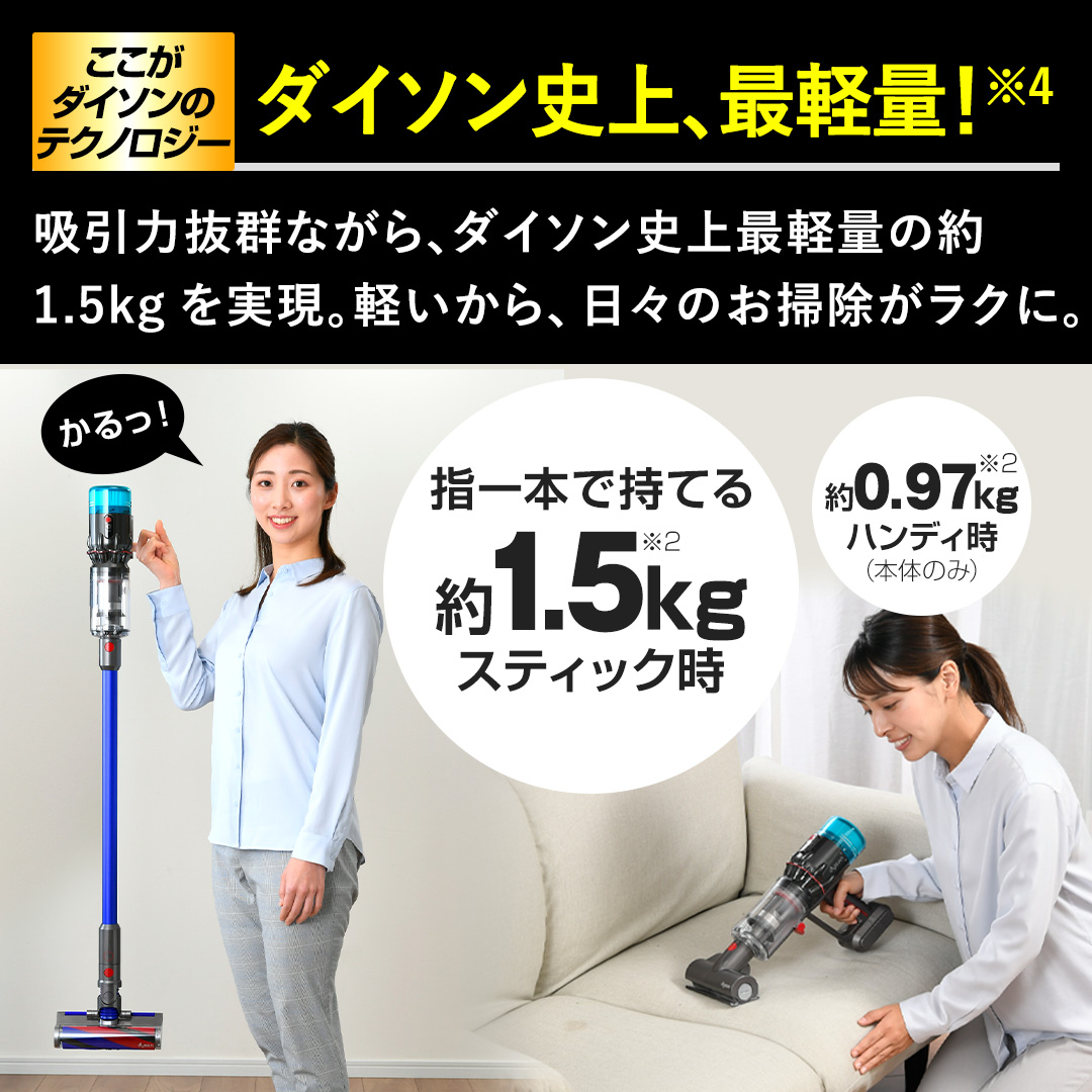 ダイソン 掃除機 コードレスクリーナー Dyson Micro 1.5kg HEPA ブルー