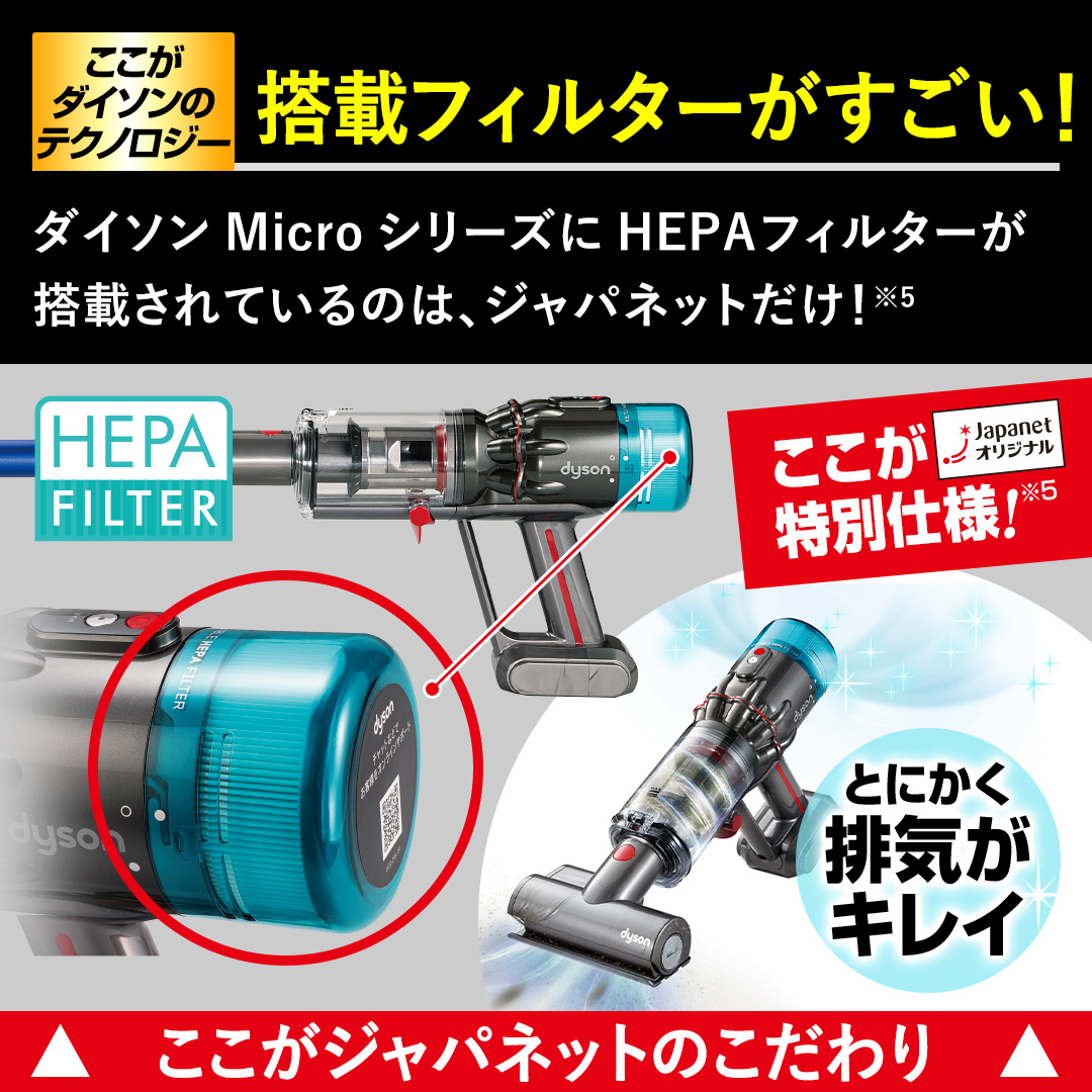 ダイソン 掃除機 コードレスクリーナー Dyson Micro 1.5kg HEPA ブルー