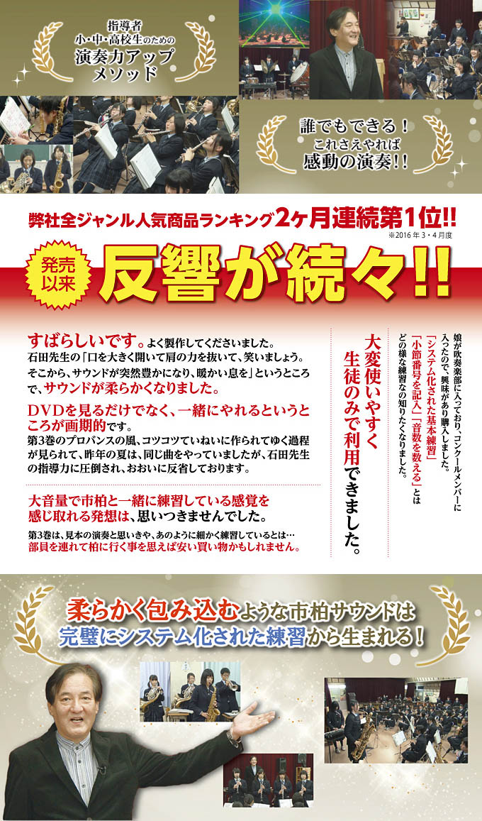 市立柏高校吹奏楽部 ・ 石田修一先生の吹奏楽指導 ～ 合同練習体感型