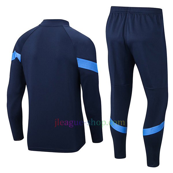 イタリア代表ハーフジップトレーニングスーツキット2022ロイヤルブルー