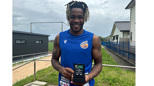 J2受賞者 清水エスパルス MF21 矢島 慎也：明治安田Jリーグ 月間