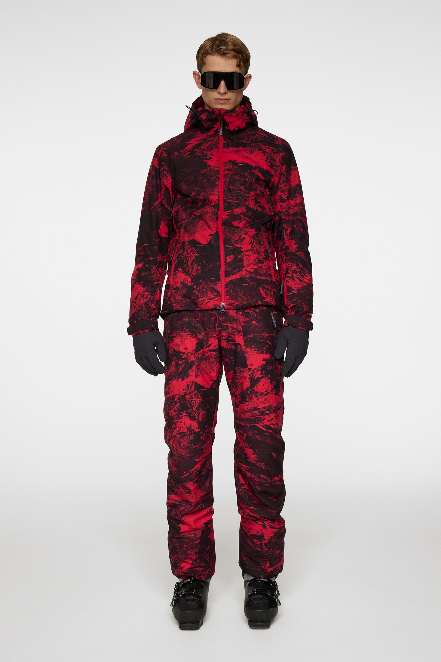 Ace Jacket Printed / Mountain Glitch Red – J.Lindeberg