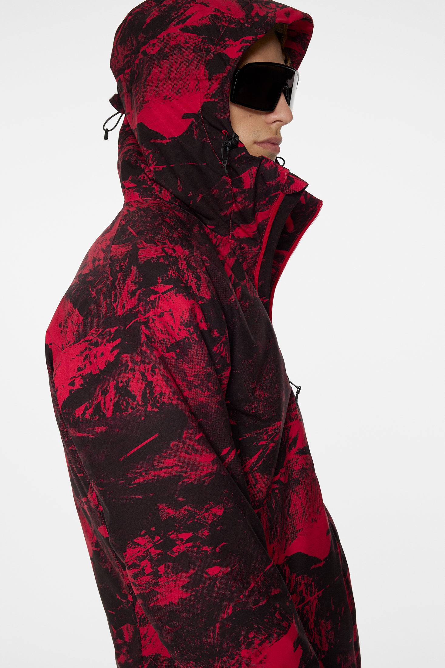 Ace Jacket Printed / Mountain Glitch Red – J.Lindeberg