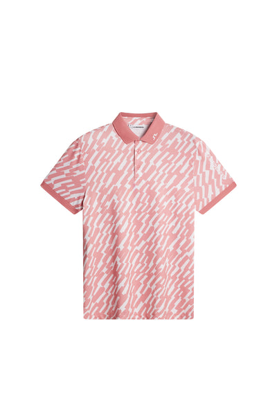 Tour Tech Print Polo / Oak Flamingo M – J.Lindeberg