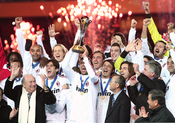 2007年 優勝ACミラン（…：サッカー・クラブW杯、決勝戦の歴史
