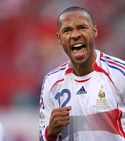 ティエリ・アンリ＝FW W杯成績：19…： 歴代最強イレブン フランス