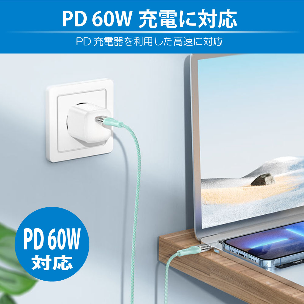 hoco U111 スケルトンType-C to Type-Cケーブル