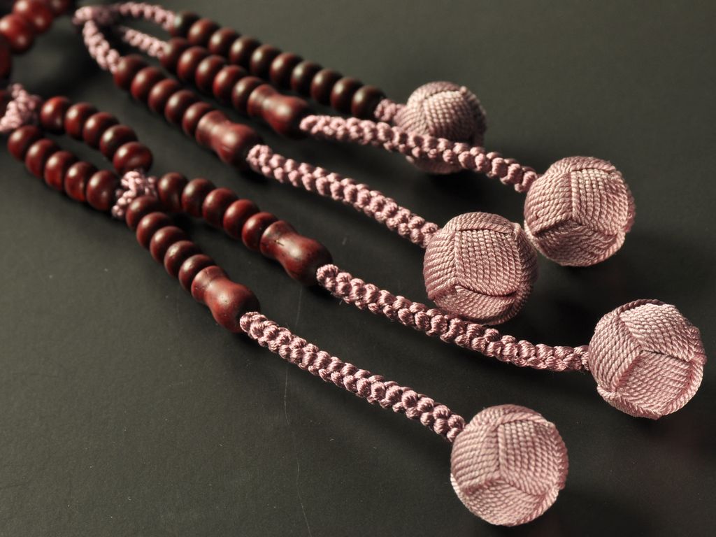 本紫檀 梵天カガリ房（深蘇芳） 日蓮宗（法華） 女性用本式数珠