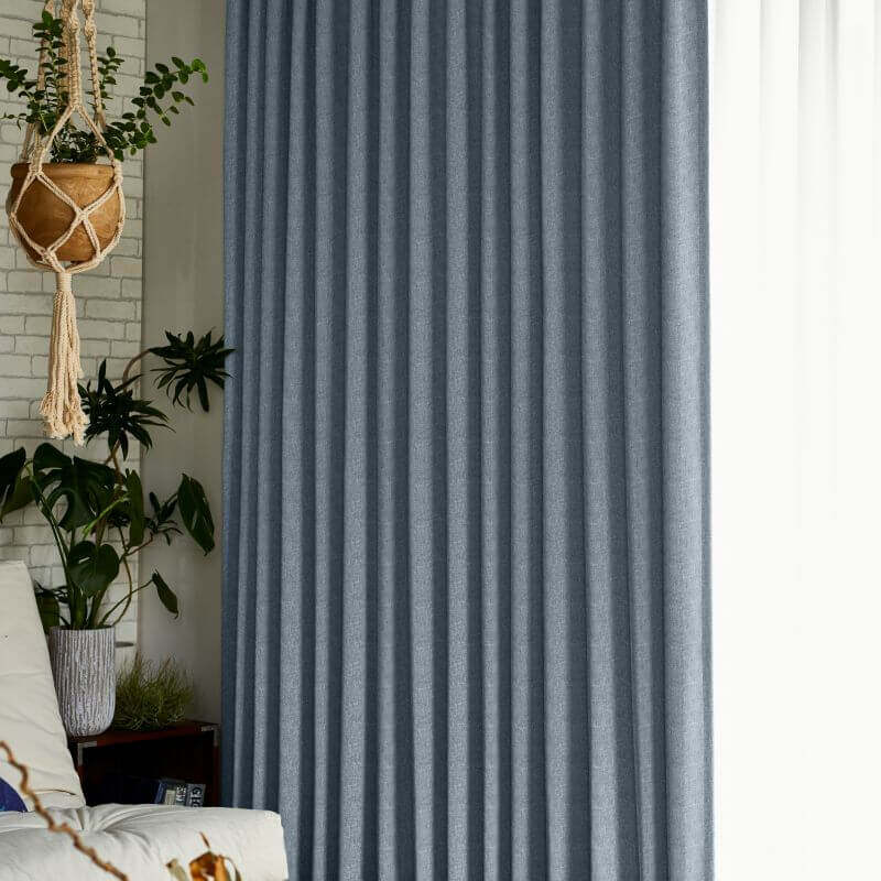 グレーンバッグ カーテン JC-46013 インディゴブルー ｜ジャストカーテン