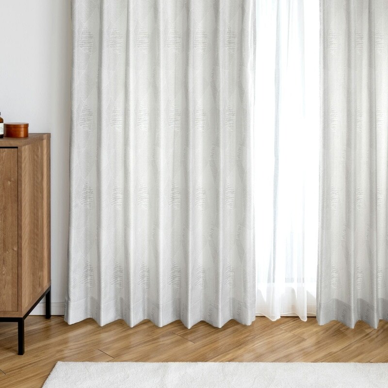 ブリックレーン カーテン JE-86005 グレー ｜ジャストカーテン