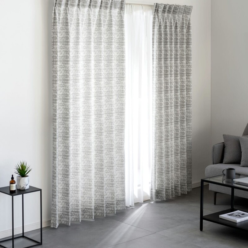 オースティン カーテン JE-86006 グレー ｜ジャストカーテン